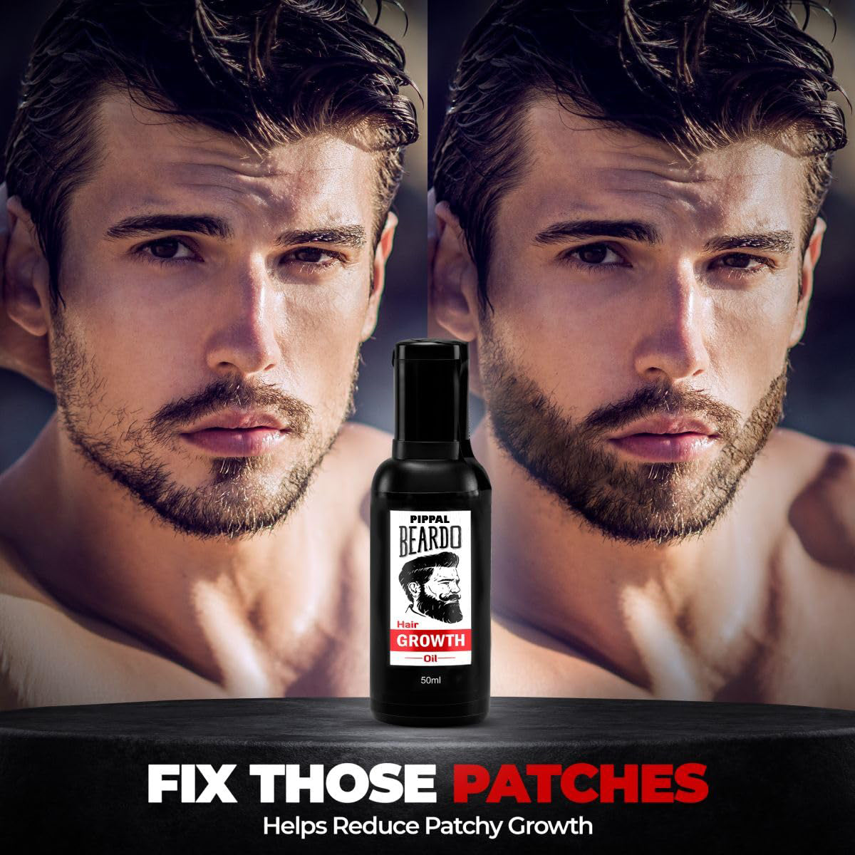 Beardo & Hair Growth Oil, 50ml for Stronger & Fuller Beard Hair 1X50ml